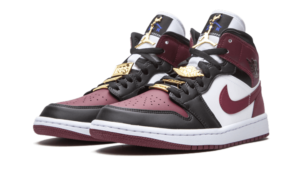 Air Jordan 1 Mid SE Black Dark Beetroot - CZ4385-016 - 2