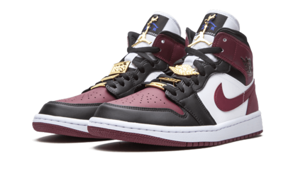 Air Jordan 1 Mid SE Black Dark Beetroot - CZ4385-016 - 2