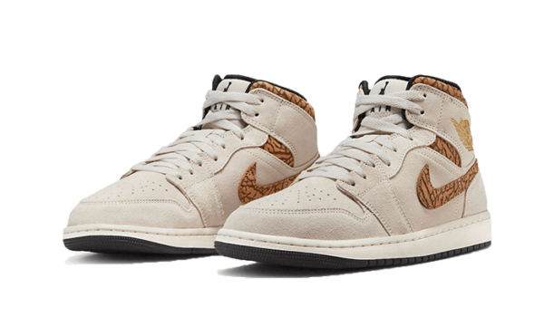 Air Jordan 1 Mid SE Brown Elephant - DZ4129-102 / DZ5369-102 - 2
