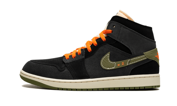 Air Jordan 1 Mid SE Craft Anthracite Light Olive - FD6817-003 / FD5847-003 - 1