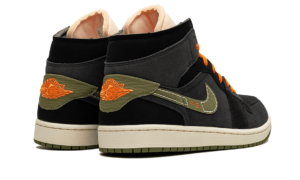 Air Jordan 1 Mid SE Craft Anthracite Light Olive - FD6817-003 / FD5847-003 - 3
