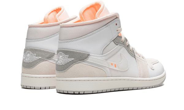 Air Jordan 1 Mid SE Craft Inside Out White Grey - DM9652-100 / DQ3726-100 - 3