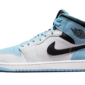 Air Jordan 1 Mid SE Ice Blue Black - DV1308-104 / DV1337-104 - 1