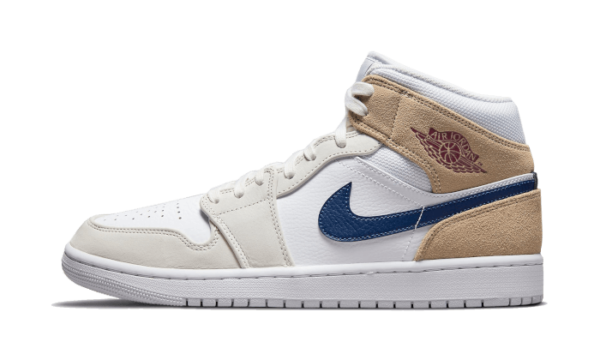 Air Jordan 1 Mid Tan Suede Navy - DO6726-100 - 1