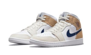Air Jordan 1 Mid Tan Suede Navy - DO6726-100 - 2