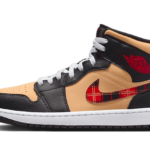 Air Jordan 1 Mid SE Tartan Swoosh - DZ5329-001 - 1