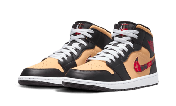Air Jordan 1 Mid SE Tartan Swoosh - DZ5329-001 - 2
