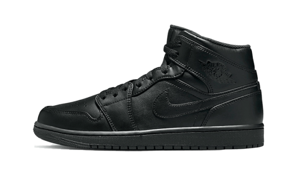 Air Jordan 1 Mid Triple Black (2022) - 554724-093 / 554725-093 - 1