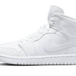 Air Jordan 1 Mid Triple White Patent Swoosh - DV0991-111 - 1