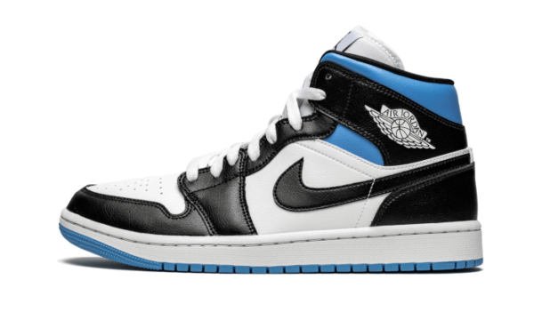 Air Jordan 1 Mid University Black White - BQ6472-102 - 1
