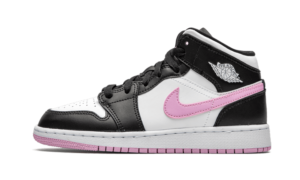 Air Jordan 1 Mid White Black Light Arctic Pink - 555112-103 - 1