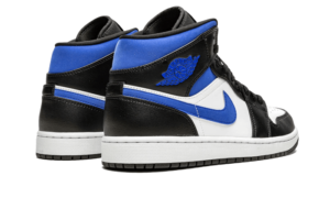 Air Jordan 1 Mid White Black Royal - 554725-140 / 554724-140 - 3