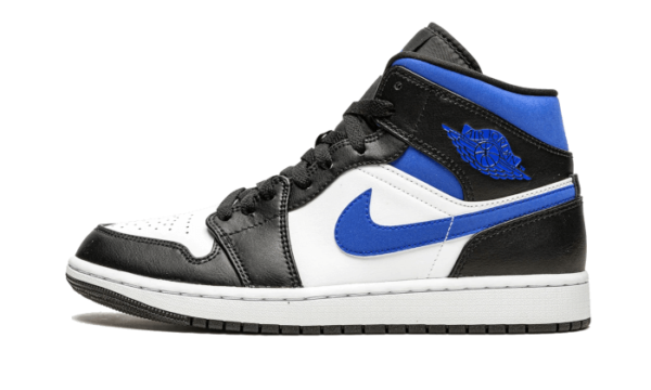 Air Jordan 1 Mid White Black Royal - 554725-140 / 554724-140 - 1