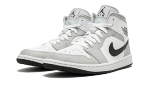 Air Jordan 1 Mid White Light Smoke Grey - BQ6472-015 - 2