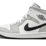 Air Jordan 1 Mid White Light Smoke Grey - BQ6472-015 - 1
