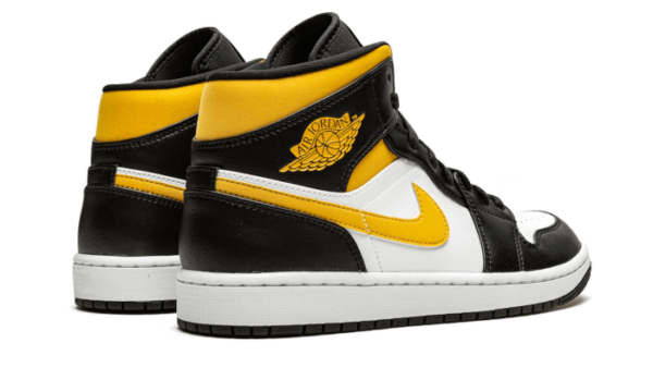 Air Jordan 1 Mid White Pollen Black - 554724-177 / 554725-177 - 3