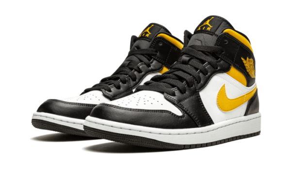 Air Jordan 1 Mid White Pollen Black - 554724-177 / 554725-177 - 2