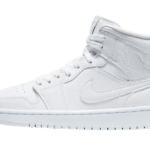 Air Jordan 1 Mid White Snakeskin - BQ6472-110 - 1