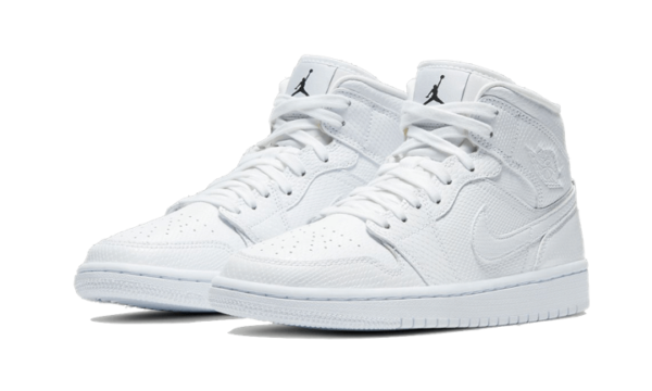Air Jordan 1 Mid White Snakeskin - BQ6472-110 - 2