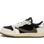Air Jordan 1 Retro Low OG SP Travis Scott Olive Enfant (PS) - DZ5909-106 - 1