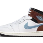Air Jordan 1 Retro Mid SE Brown Blue Grey - FQ8162-142 / FQ7831-142 - 1