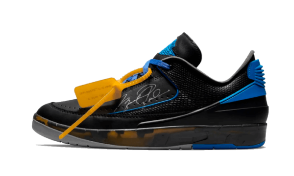 Air Jordan 2 Retro Low SP Off-White Black Blue - DJ4375-004 - 1