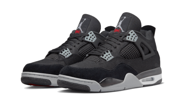 Air Jordan 4 Black Canvas - DH7138-006 / DV0553-006 - 2
