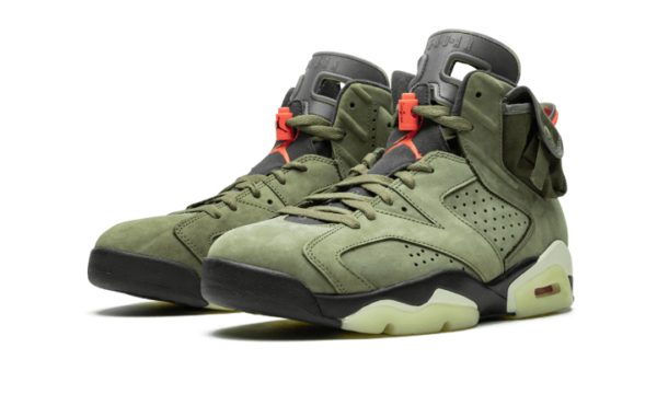 Air Jordan 6 Travis Scott Medium Olive - CN1084-200 / CN1085-200 - 2