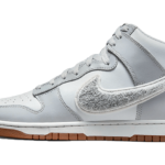 Nike Dunk High Retro Chenille Swoosh White Grey - DR8805-003 - 1