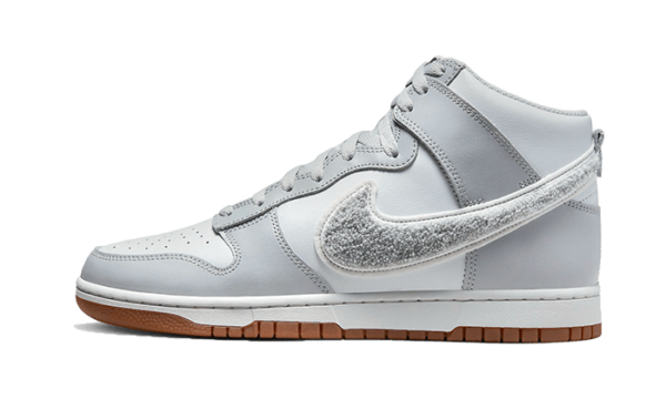 Nike Dunk High Retro Chenille Swoosh White Grey - DR8805-003 - 1