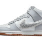Nike Dunk High Retro Chenille Swoosh White Grey - DR8805-003 - 1