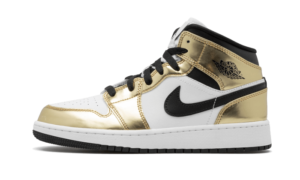Air Jordan 1 Mid White Metallic Gold – DC1419-700 / DC1420-700 – 1