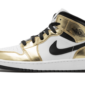 Air Jordan 1 Mid White Metallic Gold - DC1419-700 / DC1420-700 - 1
