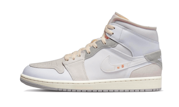Air Jordan 1 Mid SE Craft Inside Out White Grey - DM9652-100 / DQ3726-100 - 1