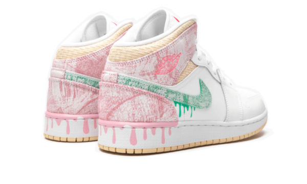 Air Jordan 1 Mid SE Paint Drip - DD1666-100 - 3