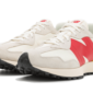 New Balance 327 Cream Yellow Red - NE215O0AB-A18 - 2