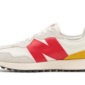 New Balance 327 Cream Yellow Red - NE215O0AB-A18 - 1