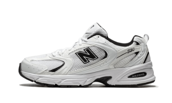 New Balance 530 White Black Details - MR530EWB - 1