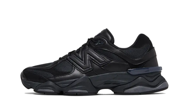 New Balance 9060 Triple Black Leather - U9060NRI - 1