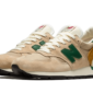 New Balance 990 v1 Made In USA Tan Green - M990TG1 - 2
