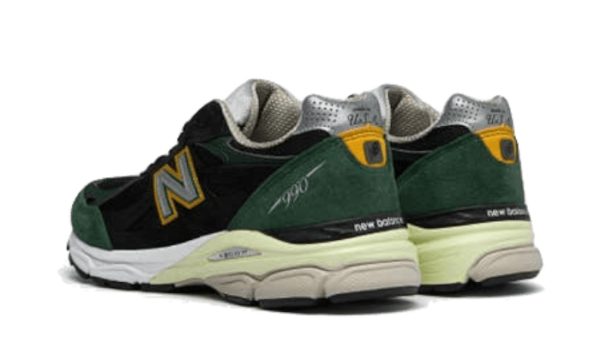 New Balance 990 V3 Black Green Yellow - M990CP3 - 3
