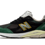 New Balance 990 V3 Black Green Yellow - M990CP3 - 1