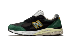 New Balance 990 V3 Black Green Yellow - M990CP3 - 1