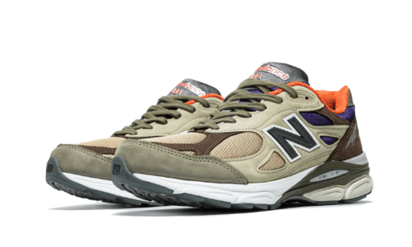 New Balance 990 V3 Made In Usa Tan Blue - M990BT3 - 2