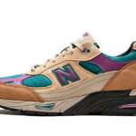 New Balance 991 Made In UK Palace Brown Teal - M991PAL - 1