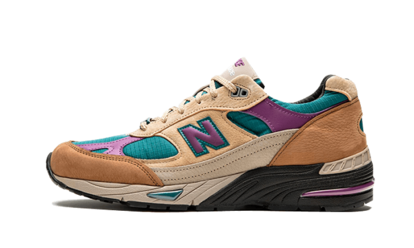 New Balance 991 Made In UK Palace Brown Teal - M991PAL - 1