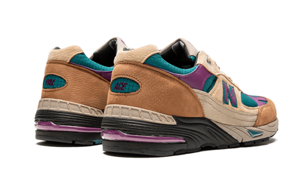 New Balance 991 Made In UK Palace Brown Teal - M991PAL - 3