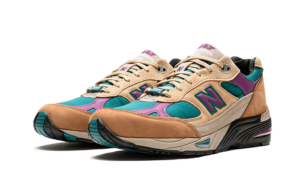 New Balance 991 Made In UK Palace Brown Teal - M991PAL - 2