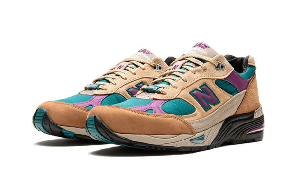 New Balance 991 Made In UK Palace Brown Teal - M991PAL - 2