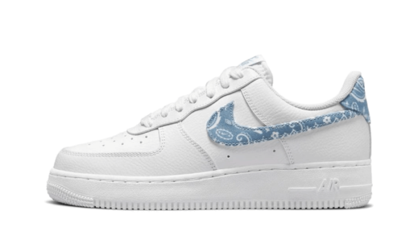 Nike Air Force 1 Low '07 Essential White Worn Blue Paisley - DH4406-100 - 1